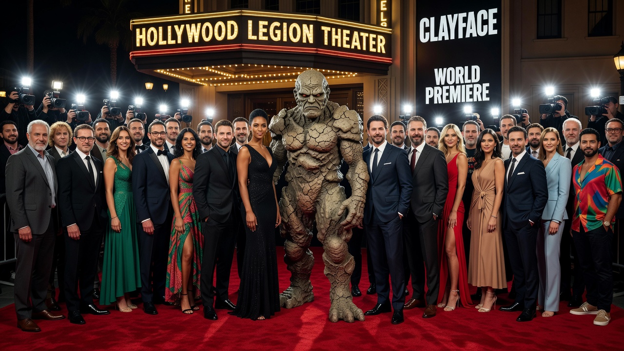 Elenco de Clayface se reúne em première badalada em Los Angeles